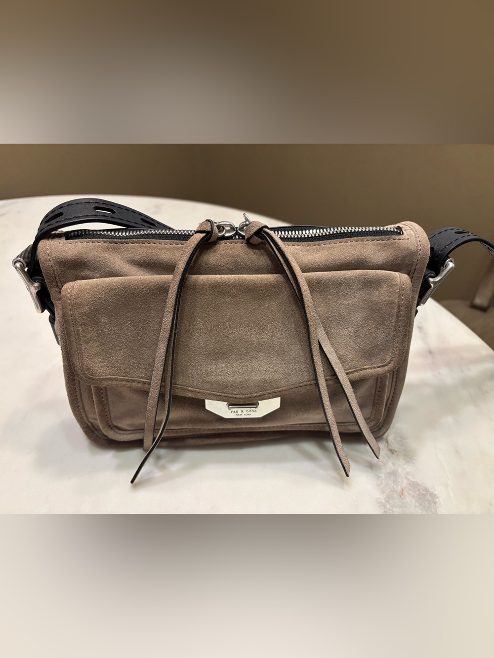 Rag & Bone Mini Field Suede Messenger Bag